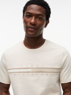 Tonal Flag Logo T-Shirt — Beige Heather 3
