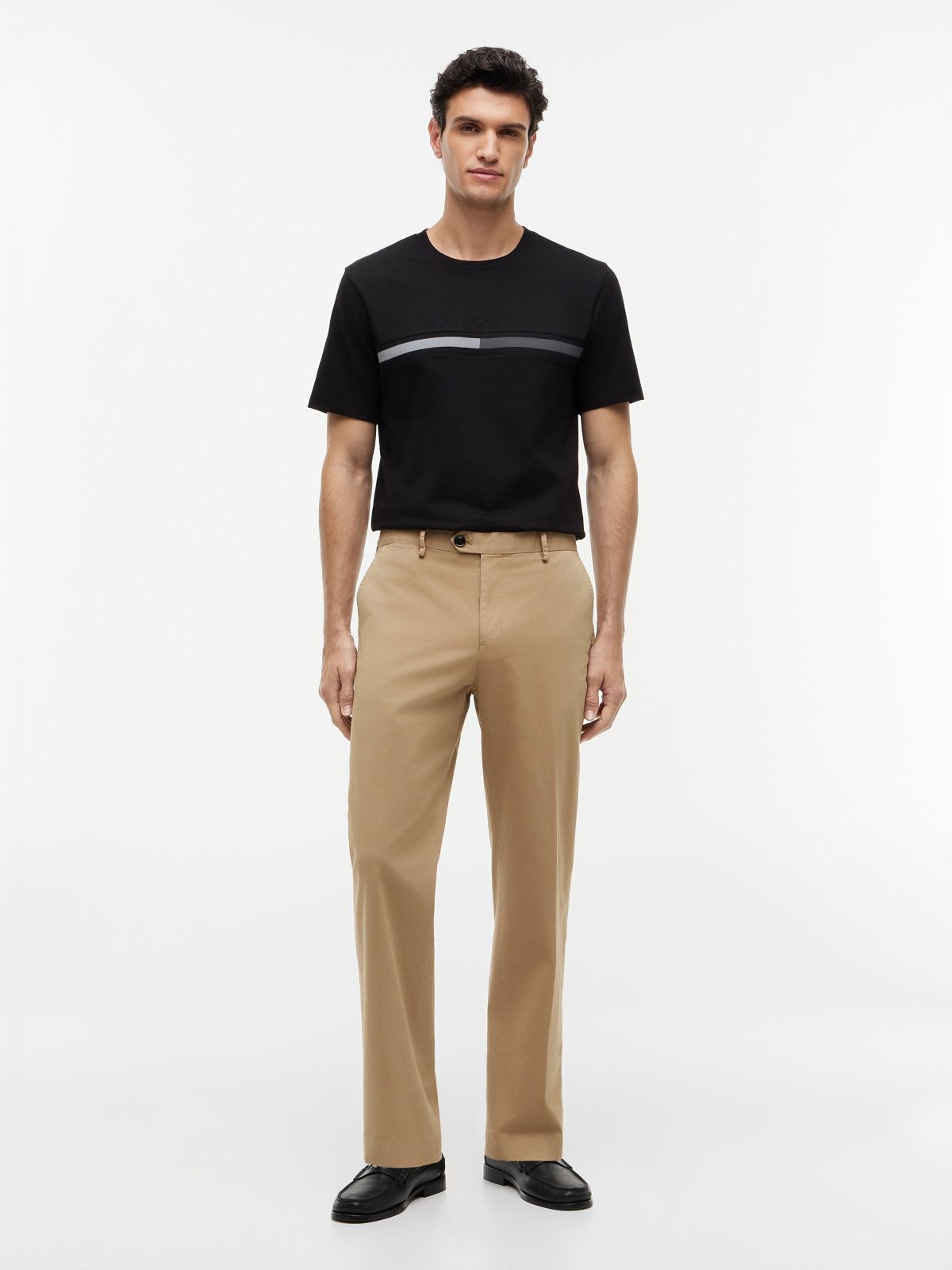 Tonal Flag Logo T-Shirt — Black