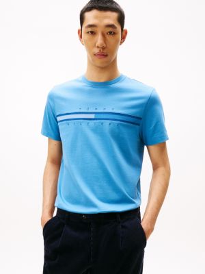 Tonal Flag Logo T-Shirt, Dusty Indigo