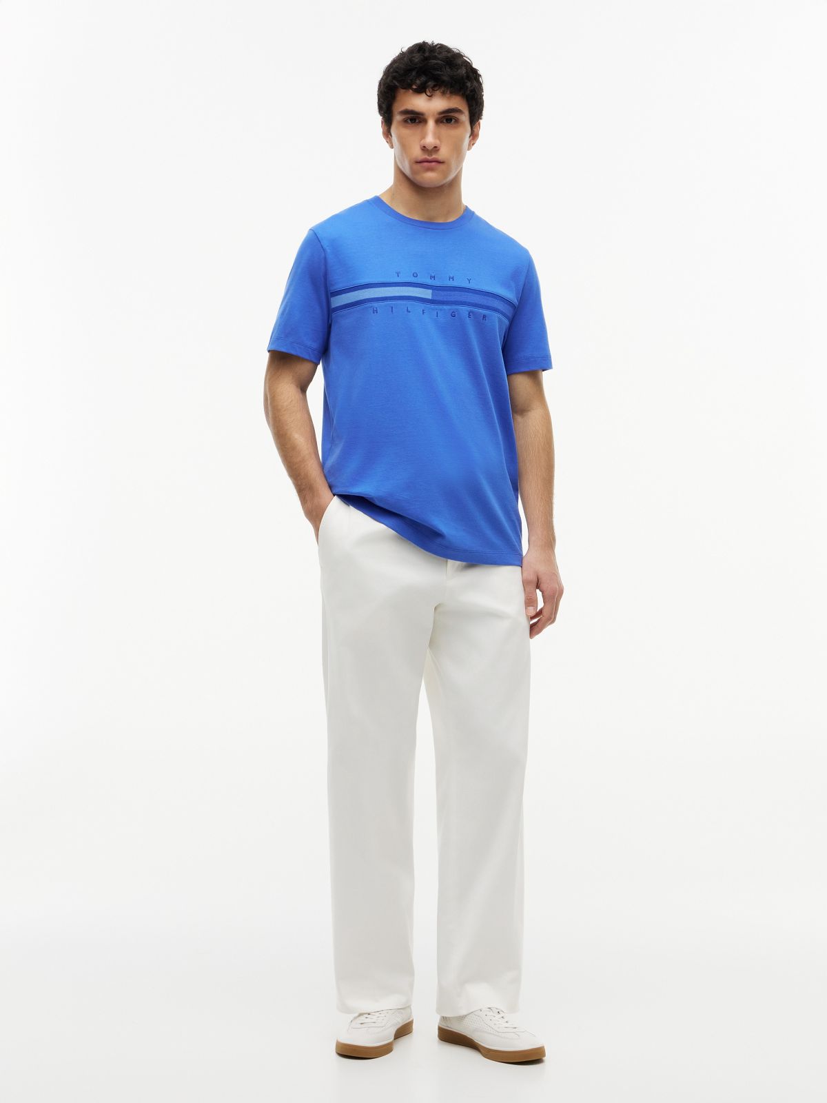 Tonal Flag Logo T-Shirt — Dazzling Blue