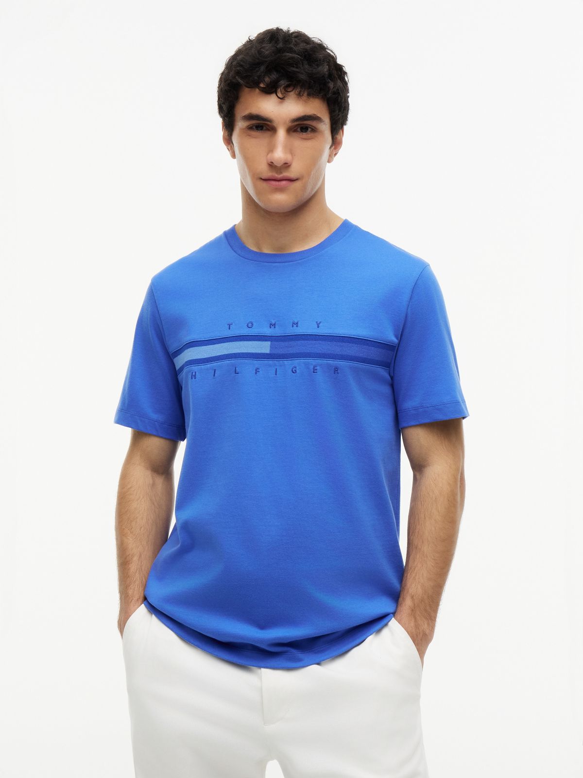Tonal Flag Logo T-Shirt — Dazzling Blue