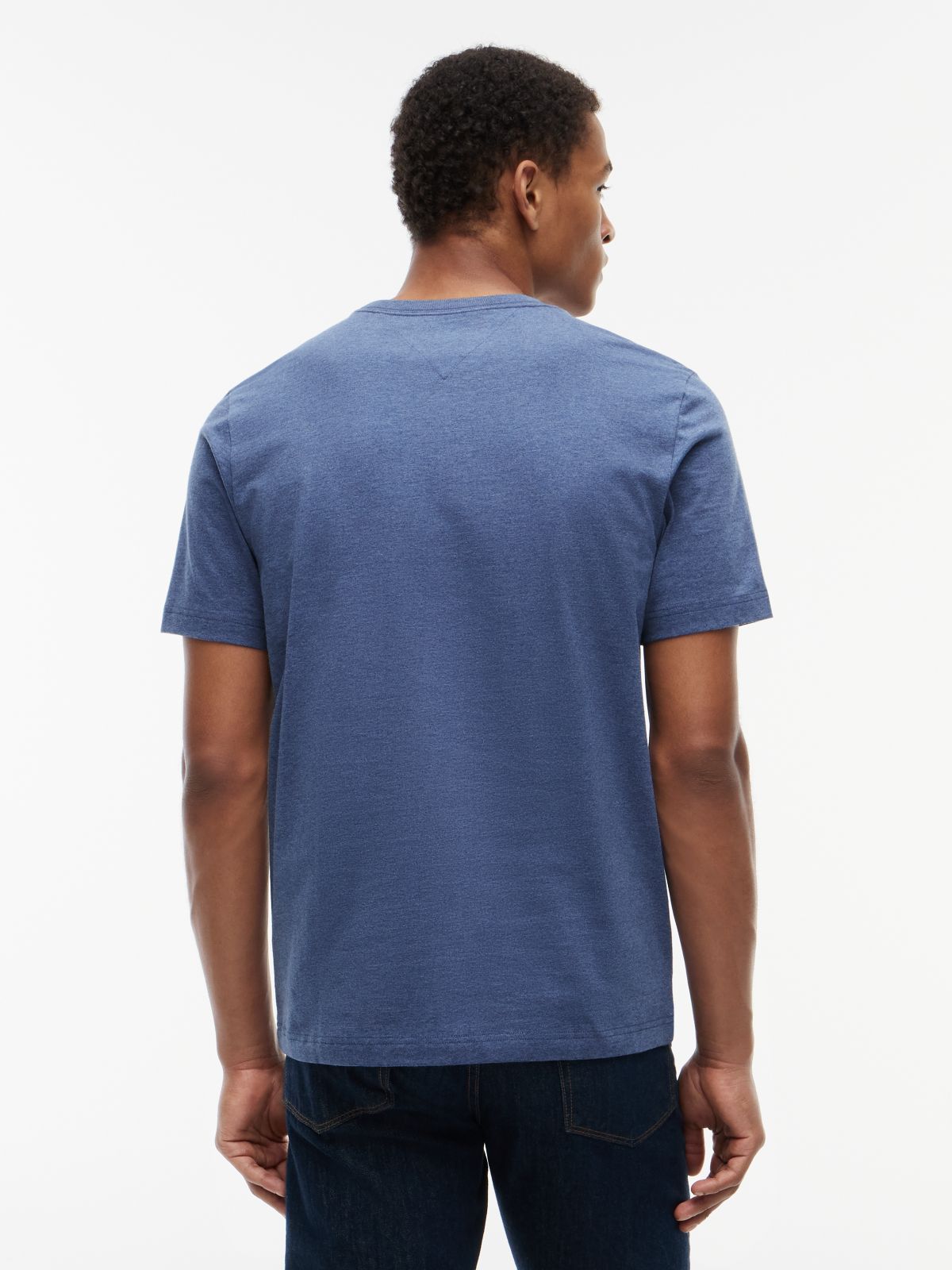 Tonal Flag Logo T-Shirt — Faded Indigo Heather