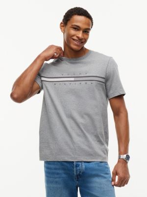 Tonal Flag Logo T-Shirt, Grey Heather
