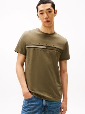 Tonal Flag Logo T-Shirt, Army Green