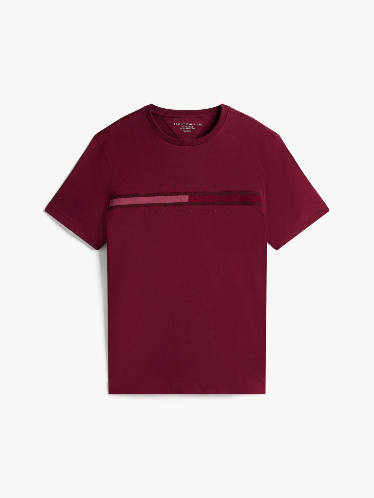 Tonal Flag Logo T-Shirt — Burgundy