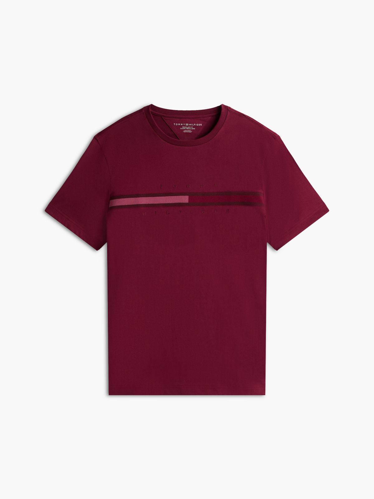 Tonal Flag Logo T-Shirt — Burgundy