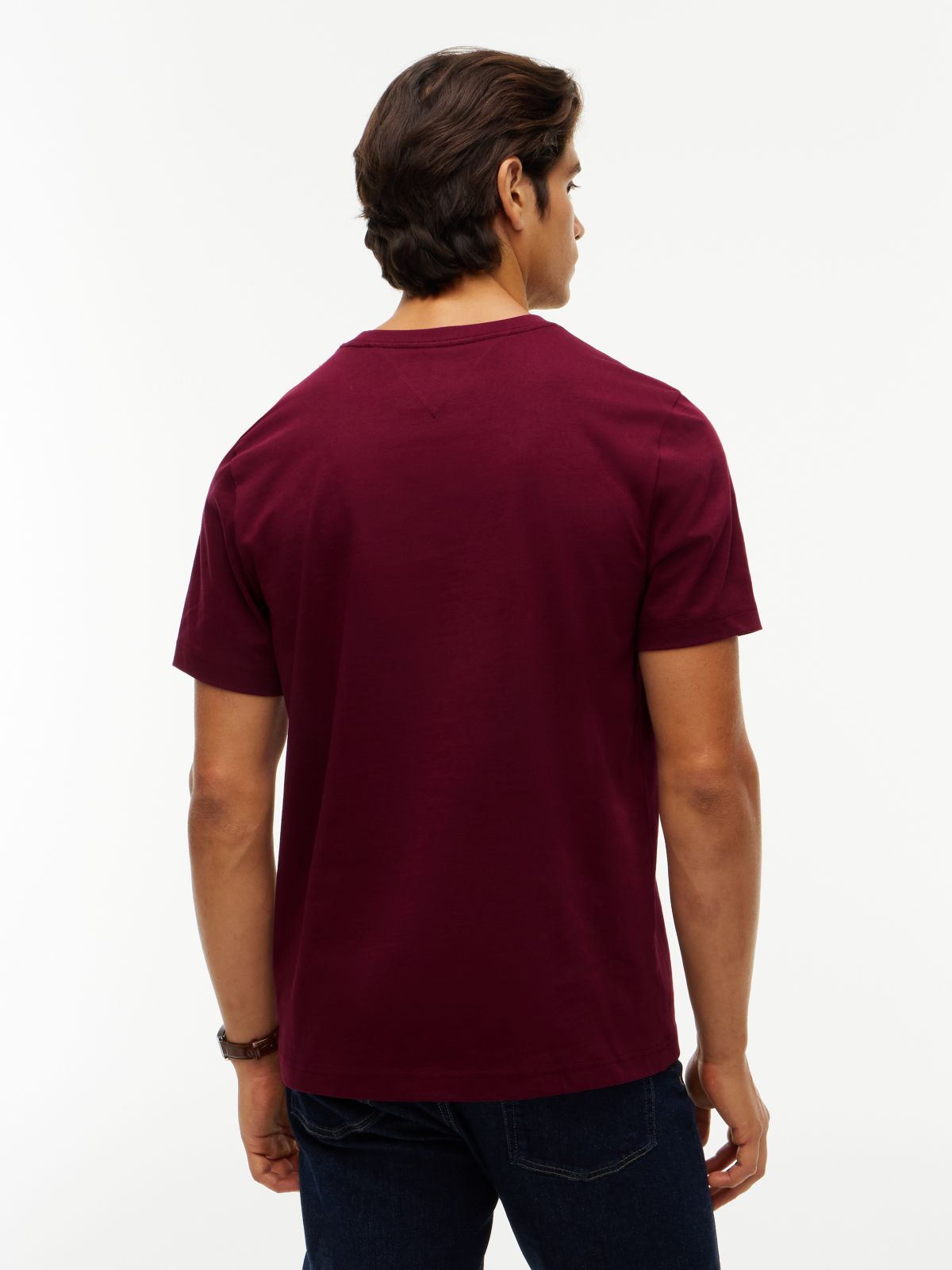 Tonal Flag Logo T-Shirt — Burgundy