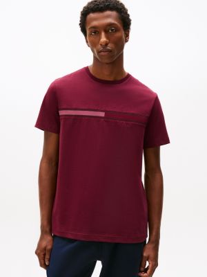 Tonal Flag Logo T-Shirt, Deep Rouge