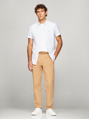 Slim Fit Striped All-Day Shirt, Vessel Blue Stripe