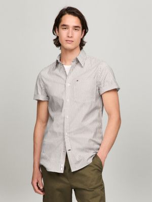 Slim Fit Striped All-Day Shirt, Golden Rays Stripe