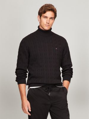 Cable Knit Turtleneck Sweater Tommy Hilfiger