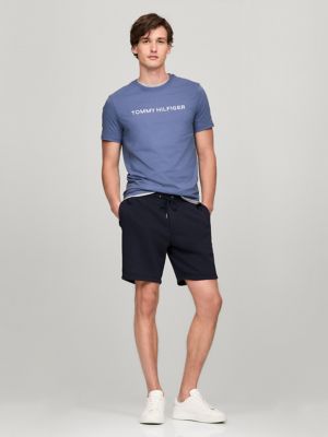 Embroidered Hilfiger Icon T-Shirt, Bank Blue
