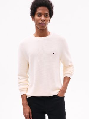 Structured Crewneck Sweater, Calico