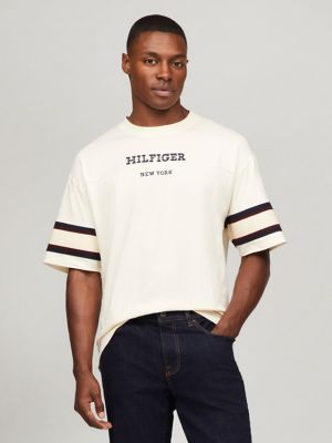 Embroidered Monotype Tipped T Shirt