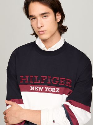Tommy jeans sweatshirt colorblock sales