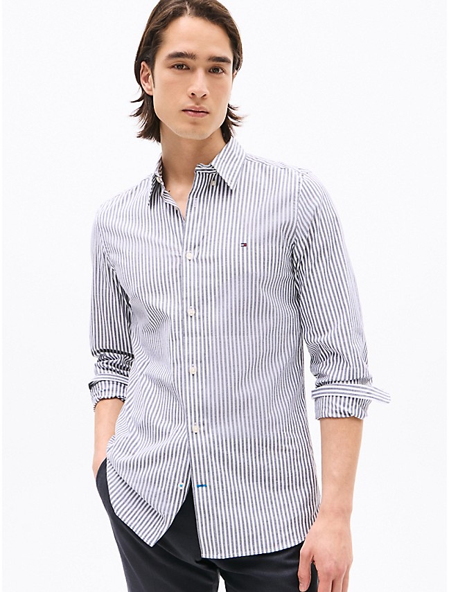 THFlex Slim Fit Poplin Dress Shirt | Tommy Hilfiger THFlex Slim Fit Poplin Dress Shirt | Tommy Hilfiger
