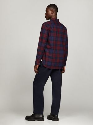 Regular Fit Black Watch Plaid Oxford Shirt | Tommy Hilfiger USA