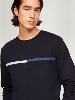 Tonal Flag Logo Long-Sleeve T-Shirt | Tommy Hilfiger USA