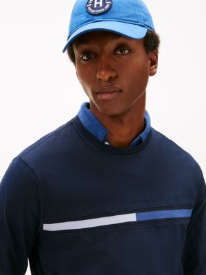 Long-Sleeve Tonal Flag Logo T-Shirt | Tommy Hilfiger