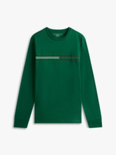 Long-Sleeve Tonal Flag Logo T-Shirt — Ornamental Green 5