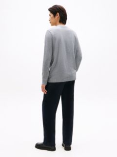 Long-Sleeve Tonal Flag Logo T-Shirt — Grey Heather 4