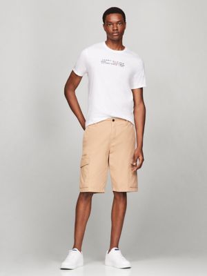 Embroidered Hilfiger Logo T-Shirt, Optic White