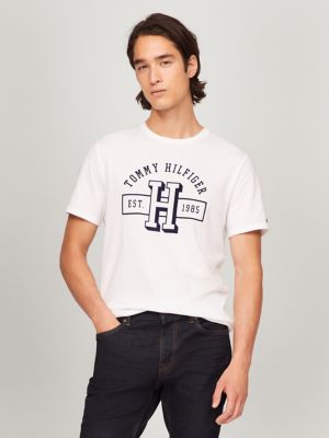 Hilfiger Established Logo T-Shirt, Optic White