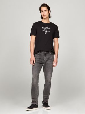 Tommy Heritage Logo T-Shirt, Black