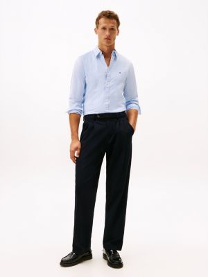 トミーページ Slim Fit Stretch Stripe Oxford Shirt | Tommy Hilfiger