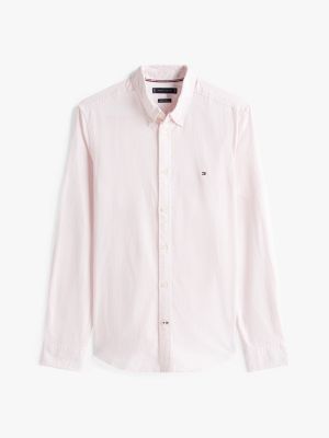 Slim Fit Stretch Stripe Oxford Shirt | TOMMY HILFIGER | FETCHING