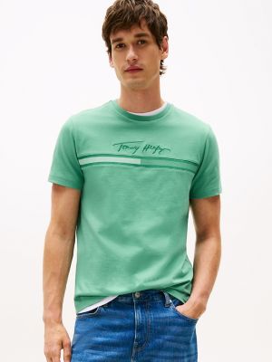 Tonal Signature Flag Logo T-Shirt, Frosted Evergreen