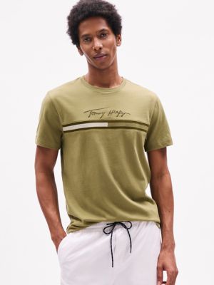 Tonal Signature Flag Logo T-Shirt, Uniform Olive