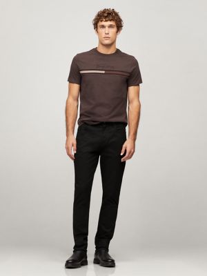 Tonal Signature Flag Logo T-Shirt, Brown Heather