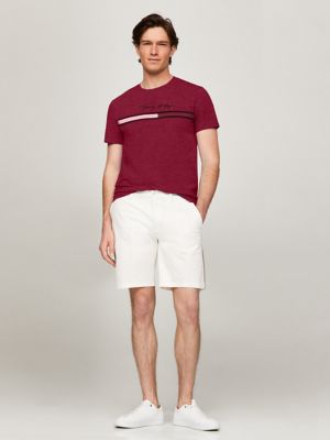 Tonal Signature Flag Logo T-Shirt, Red Heather
