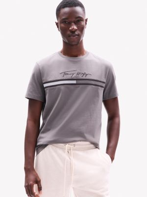 Tonal Signature Flag Logo T-Shirt, Shady Stone