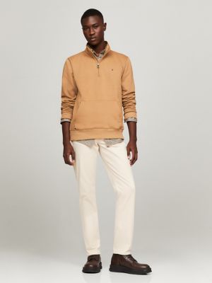 Quarter-Zip Fleece Sweatshirt, Pinecone Tan