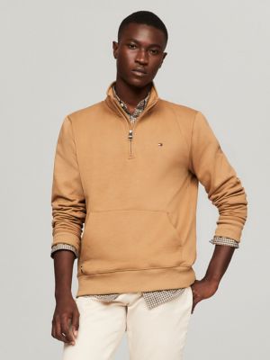 Quarter zip fleece sweater best sale