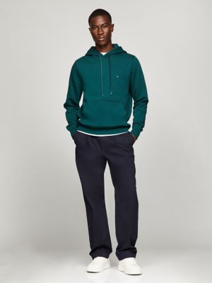 Solid Fleece Hoodie, Cypress Green