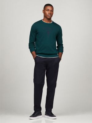 Embroidered Crest Logo Sweater | Tommy Hilfiger