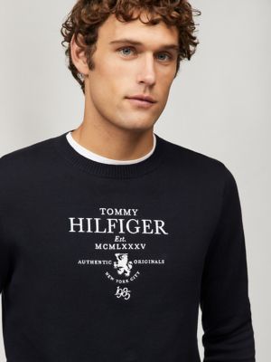Embroidered Crest Logo Sweater | Tommy Hilfiger