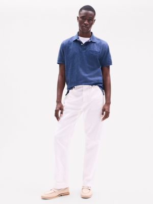 Regular Fit Monotype Mouline Polo | Tommy Hilfiger