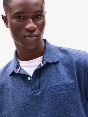 Мужские топы Tommy Hilfiger Regular Fit Monotype Mouline Polo — фото 3