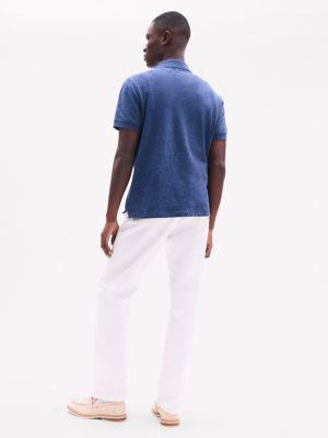 Мужские топы Tommy Hilfiger Regular Fit Monotype Mouline Polo — фото 4