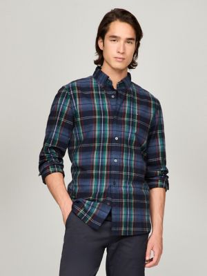 Regular Fit Shadow Plaid Flannel Shirt | Tommy Hilfiger