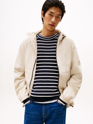 Portland Hooded Jacket, Light Beige.