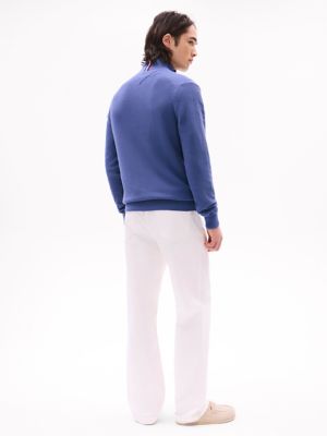 Textured Stitch Zip Mockneck Cardigan | Tommy Hilfiger