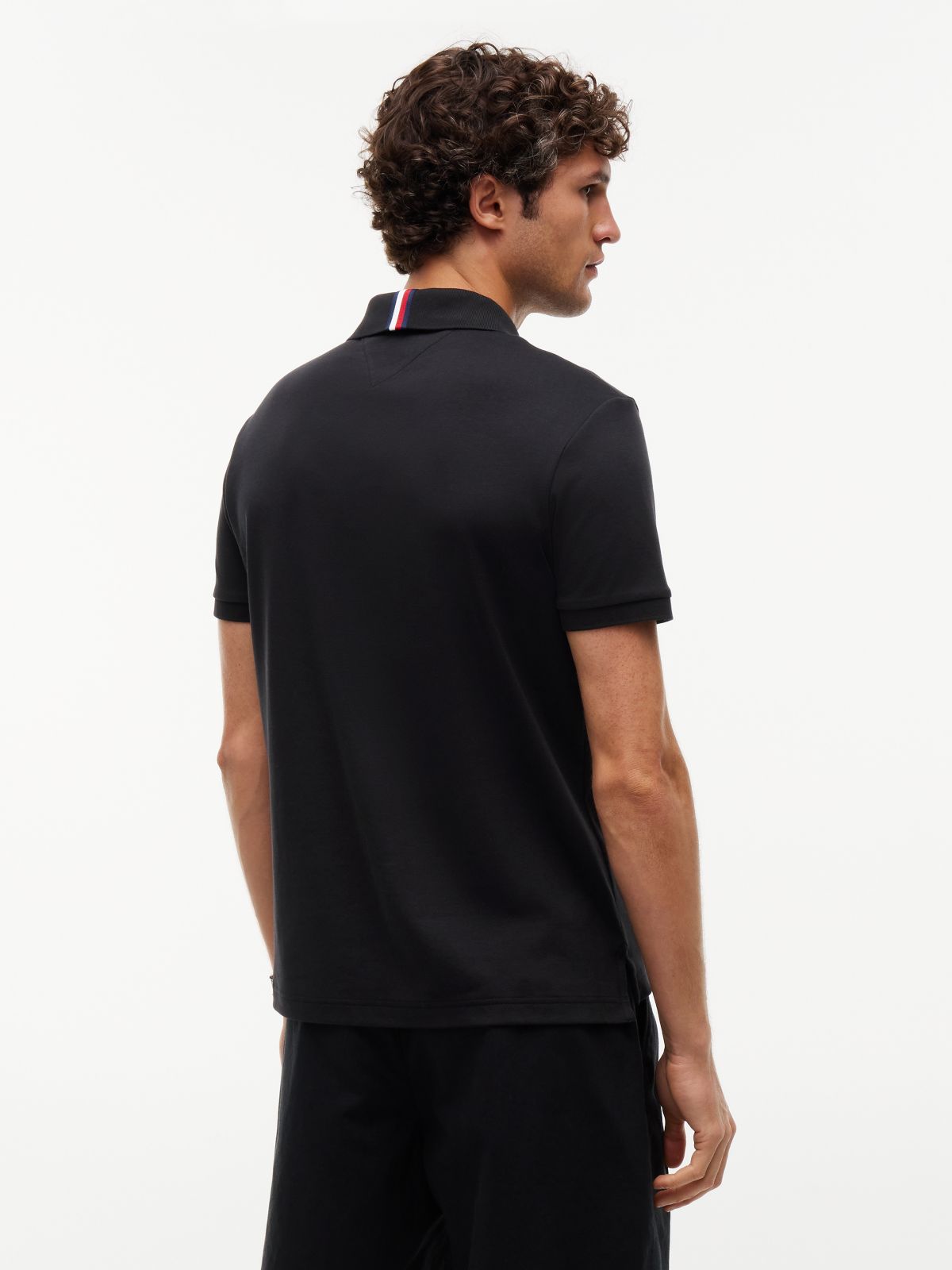 Regular Fit Smooth Cotton Polo — Black
