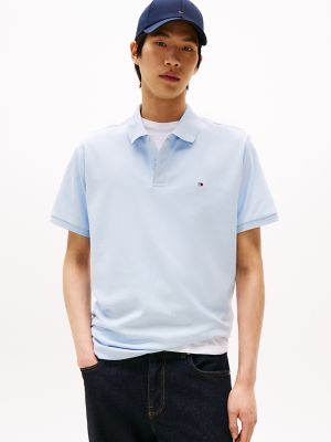 Regular Fit Cotton Polo, Breezy Blue