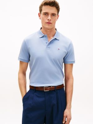 Regular Fit Smooth Cotton Polo, Brisk Blue
