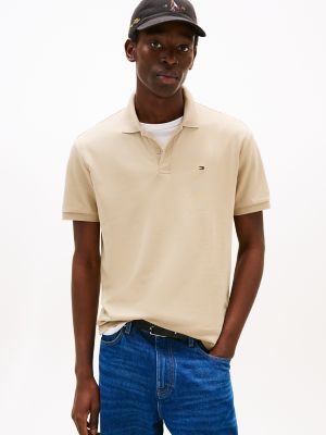 Regular Fit Cotton Polo, Beige